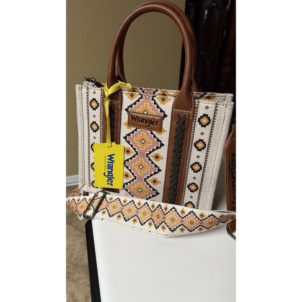 Wrangler Aztec Southwest Tapestry Tote Bag Crossbody WG2202-8120S Women Purse